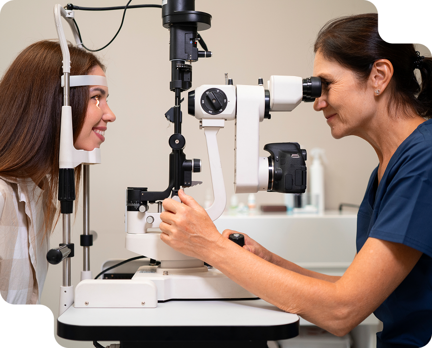 Doctor examining patient