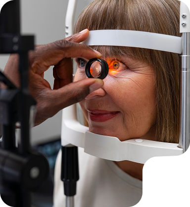 Patient eye examination